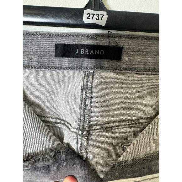 J Brand Gray Alana Distressed Cropped Skinny Jeans Sz 31 - Picture 2 of 4